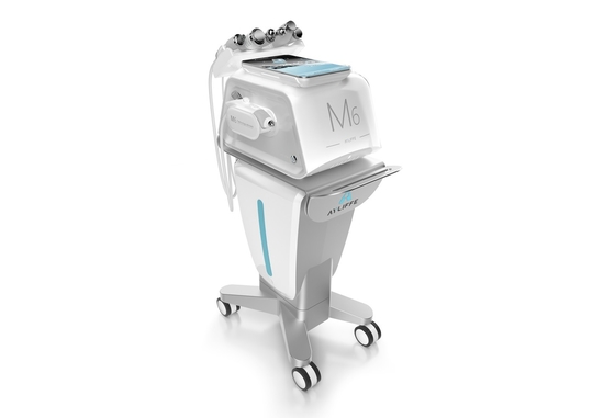 M6 6 In 1 Hydrodermabrasion Aqua Facial Peel Skin Care Machine With High Frequency Plasma Needle Free Mesogun