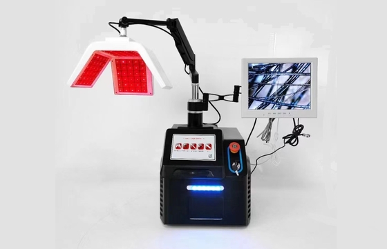 LLLT Anti-Hair Loss Treatment Equipment 650Nm Scalp Massage Led Laser Device For Hair Growth With Hair Follicle Analyzer