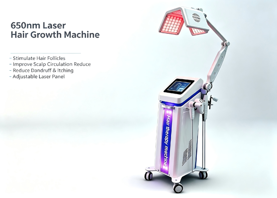 Professional Salon Use LLLT Laser Hair Regrowth Machine With BIO Microcurretn Hight Frequency Comb Scalp Care Device Hair Detection